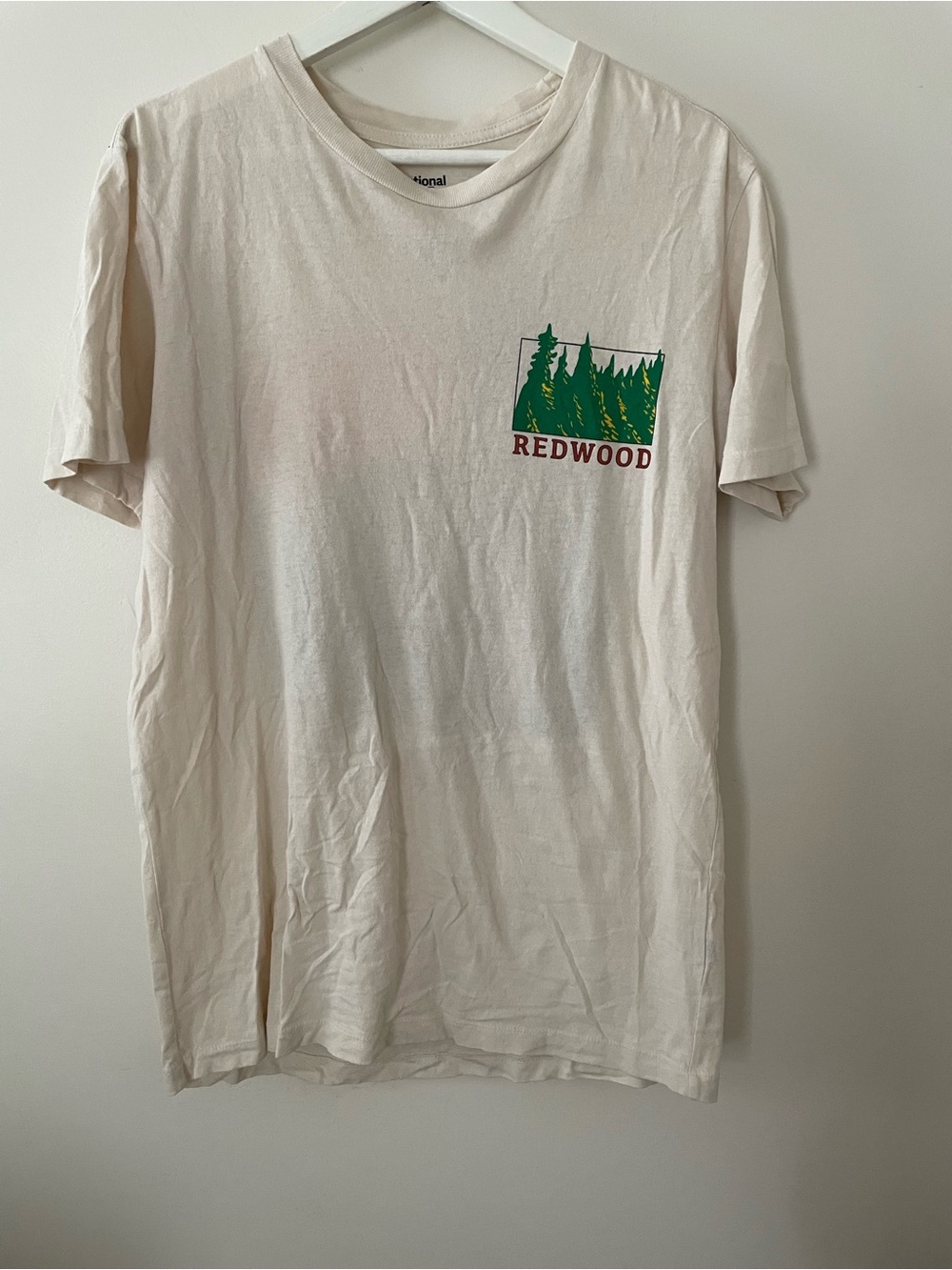Redwood Graphic Tee - Cream Short Sleeve Men's Shirt